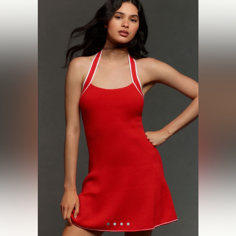 NWT Anthropologie Mini Halter Dress